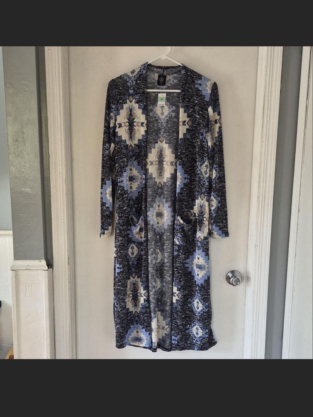 Agnes & Dora Women's Western Long Duster Cardigan Sz XXS Lightweight Pockets NWT